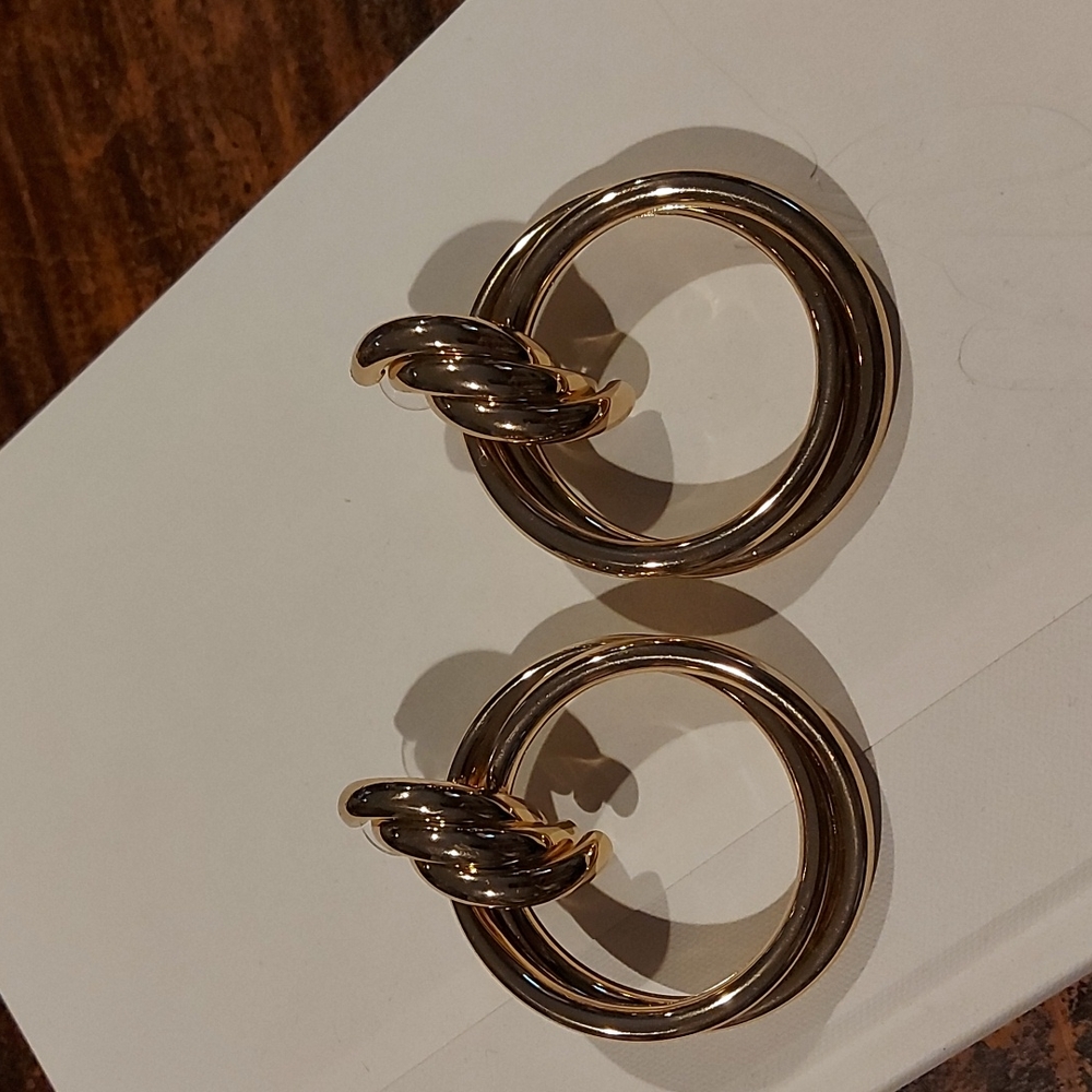 ALDO gold statement earring